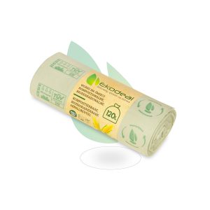 Biodegradable and compostable waste bags 120l – box of 20 rolls