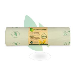 Biodegradable and compostable waste bags 240l – box of 10 rolls